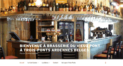 Desktop Screenshot of brasserieduvieuxpont.com